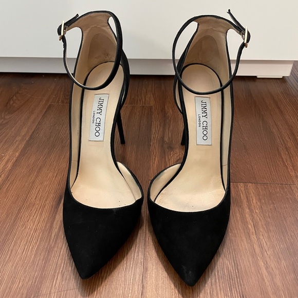 Lucy 100 Black suede Jimmy Choo Pump - Picture 7 of 9